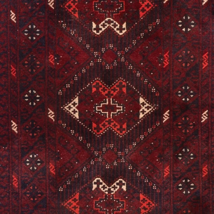 Läufer Afghan - 293x78 cm - rot – Bild 2