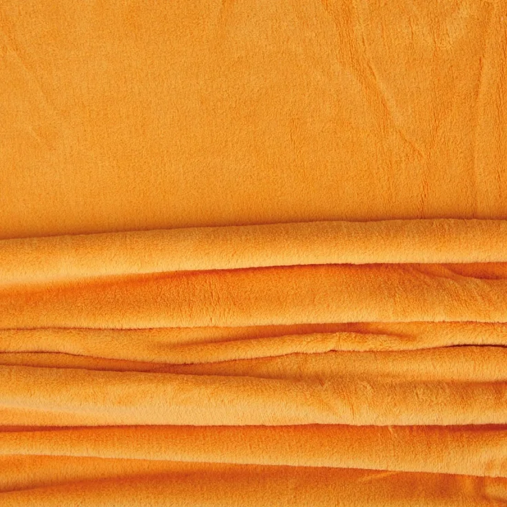 Kuscheldecke supersofte Tagesdecke vielseitig verwendbare Microfaser-Decke, flauschig und anschmiegsam in vielen verschiedenen modischen Farben erhältlich (orange - apricot / 70x100 cm)