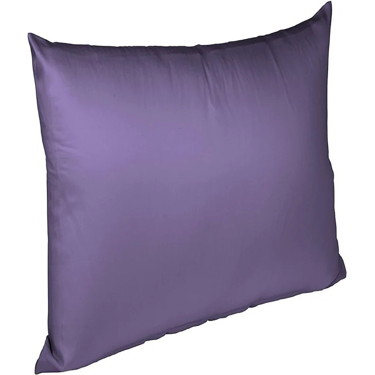 Fleuresse Mako-Satin Kissenbezug Bezug 80x80 cm uni mit RV 6062 lavendel