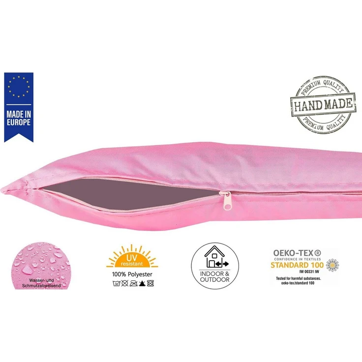 JACK Kissenbezüge 2er Set 50x50cm Outdoor Wasserfest, (2 Stück), 2x Kissenhülle, strapazierfähig, wasserabweisend, Innen & Außen – Bild 2