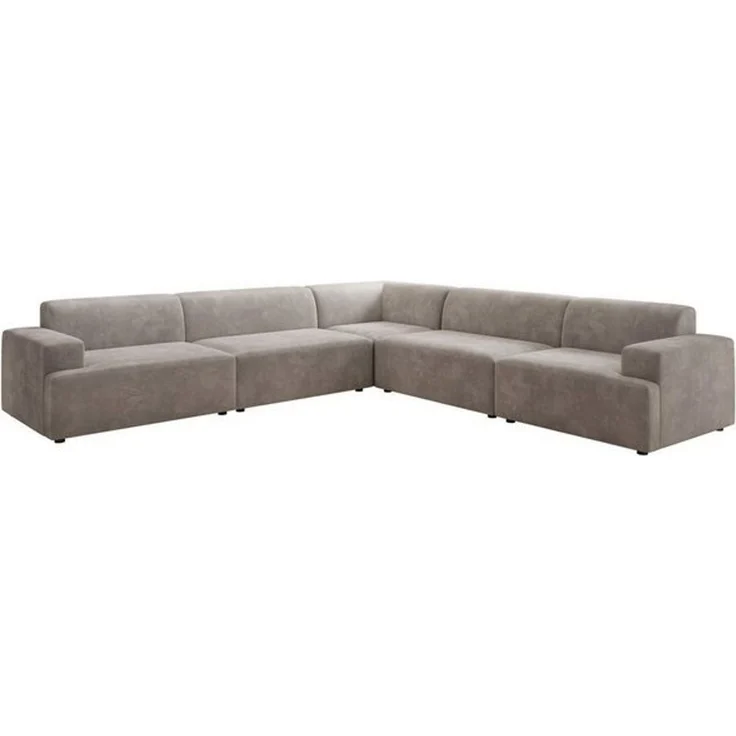 Luxusbetten24 Sofa Designer Sofa Monza Wohnlandschaft L XXL, in Samt – Bild 4
