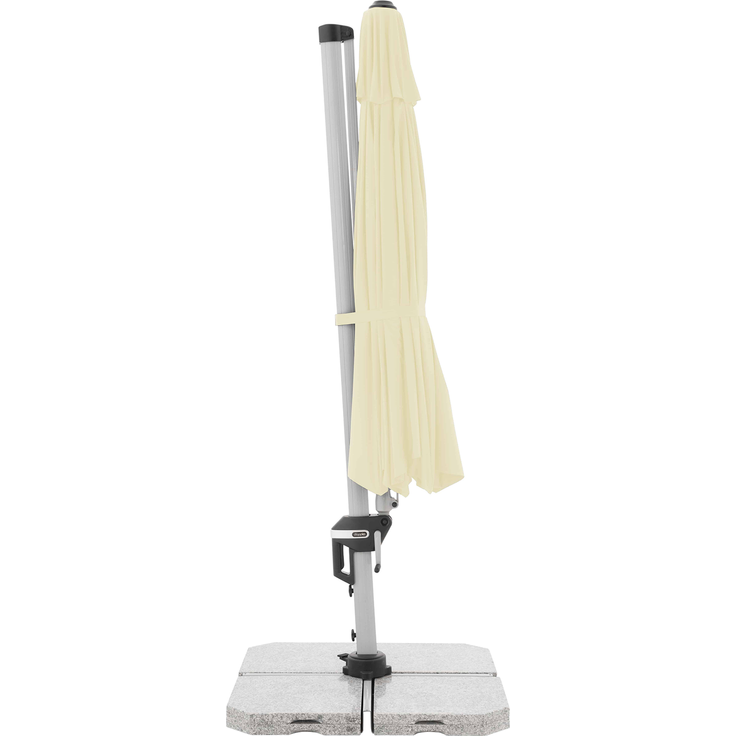 Doppler Sonnenschirm / Ampelschirm "Active Pendelschirm 370", natur, Ø 370 cm – Bild 11