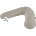 Theraline das Original Stillkissen mit Mikroperlen und Bambus-Jersey Bezug, lehmgrau