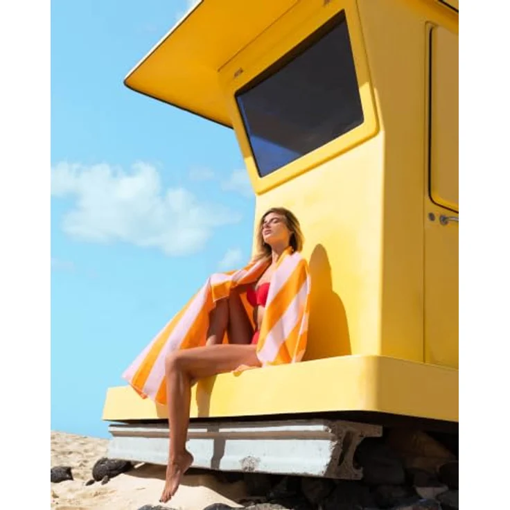 Fit-Flip XXL Mikrofaser Strandtuch, leicht und schnelltrocknend, sandfrei und schmutzabweisend, 90x200cm – Bild 3