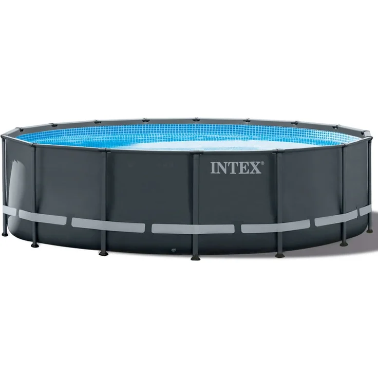 Intex 'Frame Swimming Pool Set Ultra Rondo XTR', anthrazit, Ø 488x122 cm, inkl. Sandfilteranlage – Bild 2