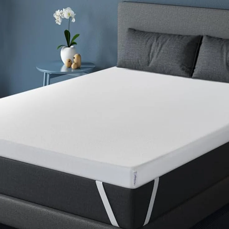 Arensberger Matratzen Topper ESSENCE, 90x200cm, Gelschaum, waschbarer Bezug, 5cm Höhe, geeignet für Federkern- und Schaumstoffmatratzen – Bild 8
