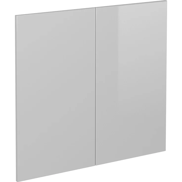 Küchenfront R-Line Weiß Hochglanz 79.2x71.3 cm Möbelfront für den Spülenunterschrank Vicco – Bild 1