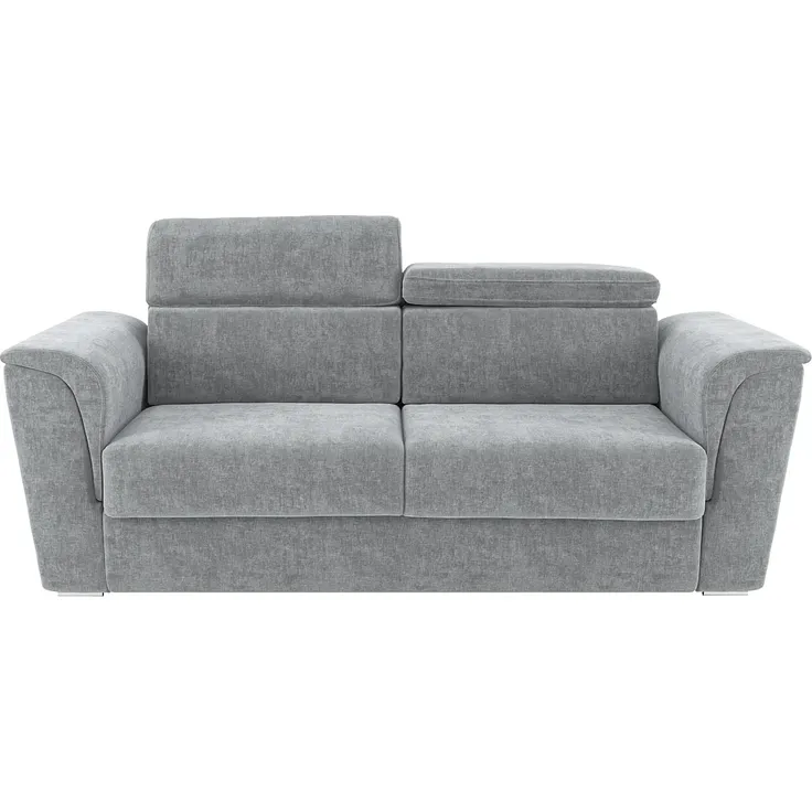 Vente-unique - RIZORA Sofa Stoff Grau - B 223 cm96 cm x H 93 cm x L 230 cm – Bild 3