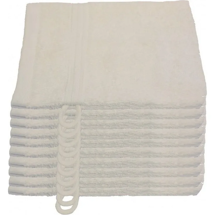 Julie Julsen Waschhandschuh 10-Waschhandschuh-Naturweiß-Waschhandschuh 15 x 21 cm (10-tlg)