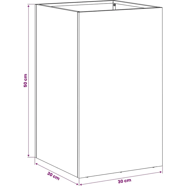 vidaXL Garten-Pflanzgefäß 2 stk. Olivgrün 30 x 30 x 50 cm 8005351 – Bild 8