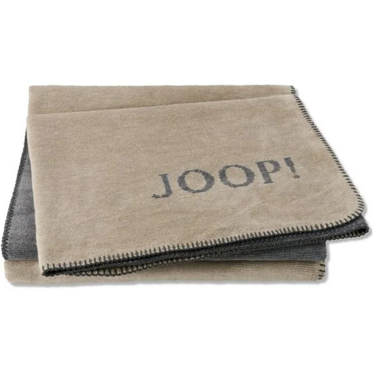 JOOP! Tagesdecke JOOP! MELANGE-DoubleFace Plaid / Decke Sand-Stein 150 x 200cm – Bild 2