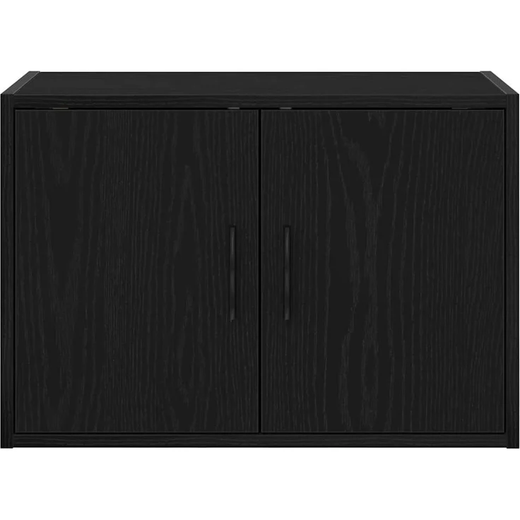 vidaXL Garagen-Wandschränke 2 Stk. Schwarz Holzwerkstoff 860646 – Bild 5