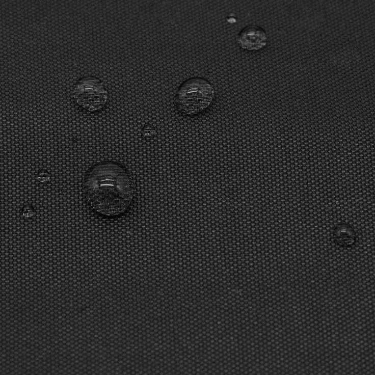 ZOLLNER Duschvorhang mit 12 Ringe zur Befestigung, 180x200 cm, schwarz – Bild 4