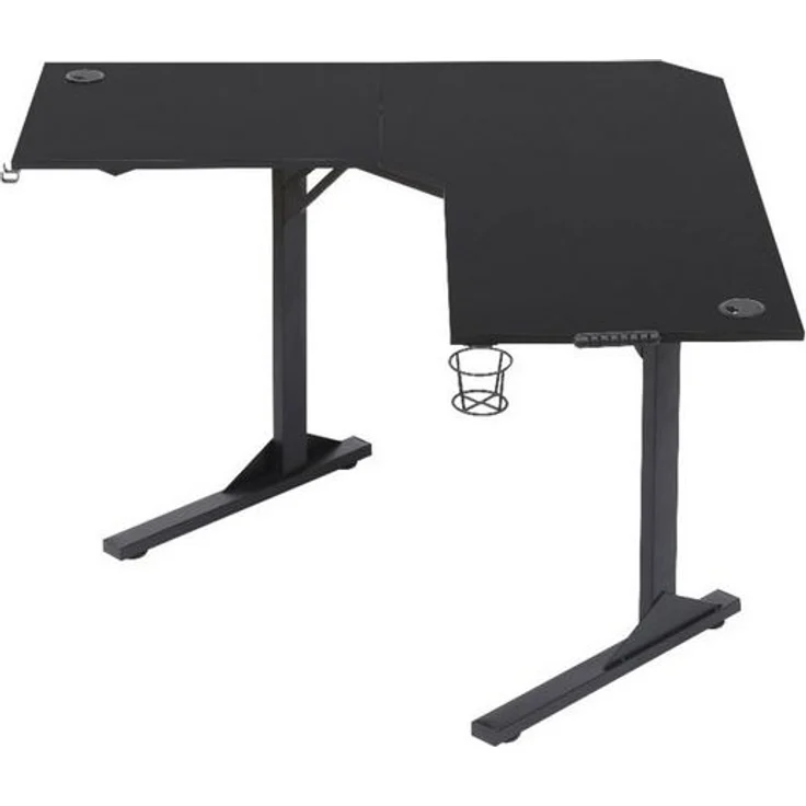 Happy Home Computertisch Eckschreibtisch mit Gaming-Optik & stylischem Design für Homeoffice – Bild 4