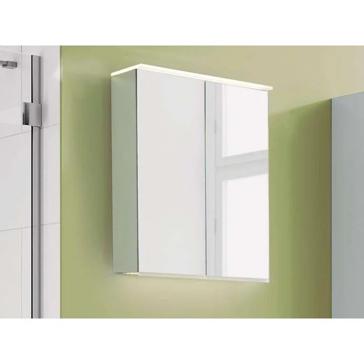 Geberit Option Plus Spiegelschrank mit Beleuchtung, zwei Türen, Breite 60cm, 500593001 - 500.593.00.1 – Bild 2