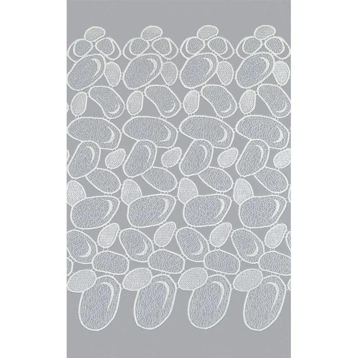 Scheibengardine Plauener Spitze - Kieselsteine (Bx H) 240cm * 45cm weiß – Bild 3