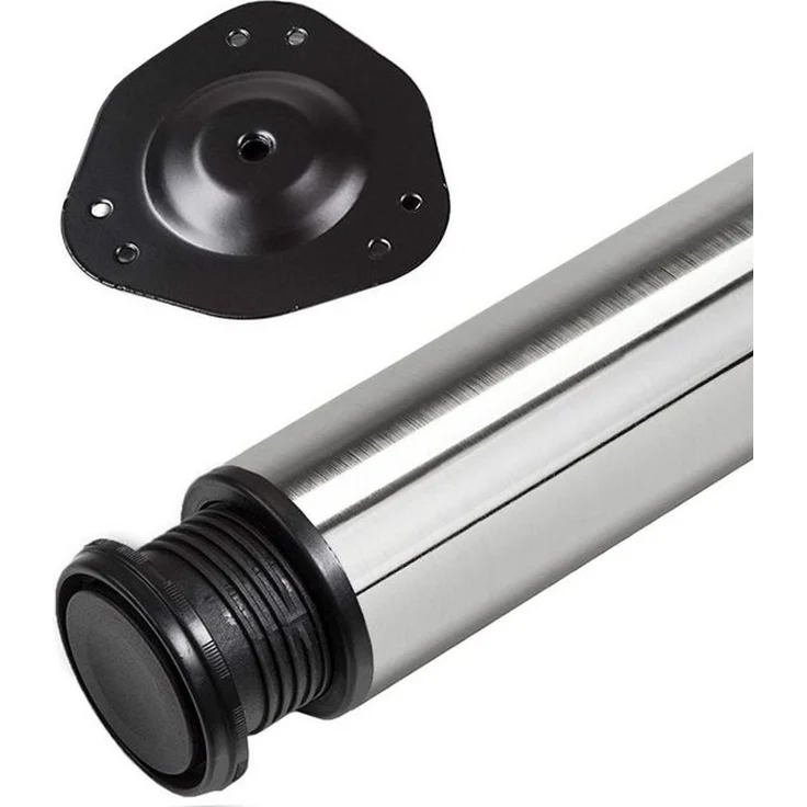 SO-TECH® Tischbein Ø 76 / 80 mm, belastbar bis 75 kg pro Stück, H: 82cm, echt Edelstahl, höhenverstellbar bis 32mm, 1x – Bild 4