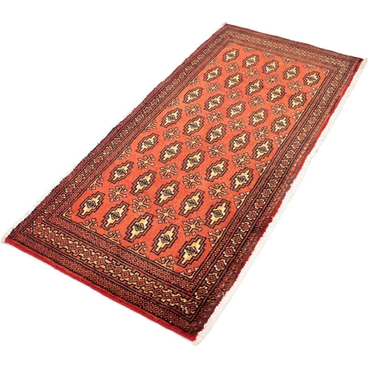 Turkaman Teppich 130x60 cm - rost – Bild 4