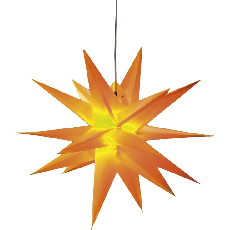Saico LED-Stern mit Timer Ø 35 cm warmweiß gelb