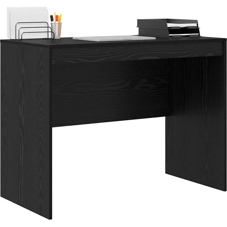 vidaXL Schreibtisch Schwarz Eichen-Optik 100 x 50 x 76 cm 869443 – Bild 2