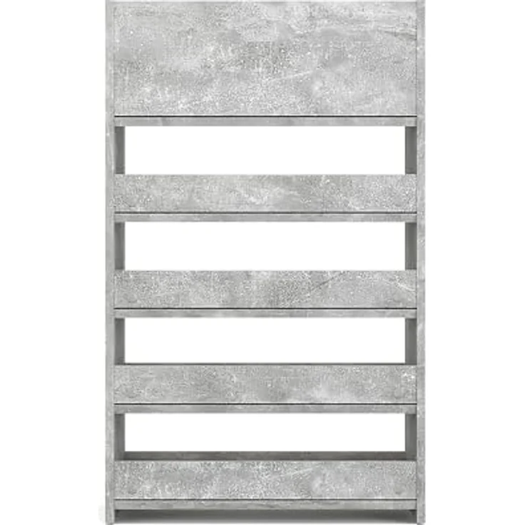 KOMTO Schuhregal Elexis 5 Schmal - Schuhablage Flur mit 5 Ebenen Offener Schuhschrank, Schuhschrank Schuh Organizer Platzsparend, 60 x 25 x 98 cm – Bild 6