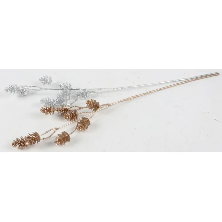 12× WH Tannenzapfenzweig ca 68 cm künstlicher Zweig mit Zapfen naturgetreue Weihnachtsdekoration für Gestecke Kränze Vasen oder festliche Tischdekoration – Bild 4