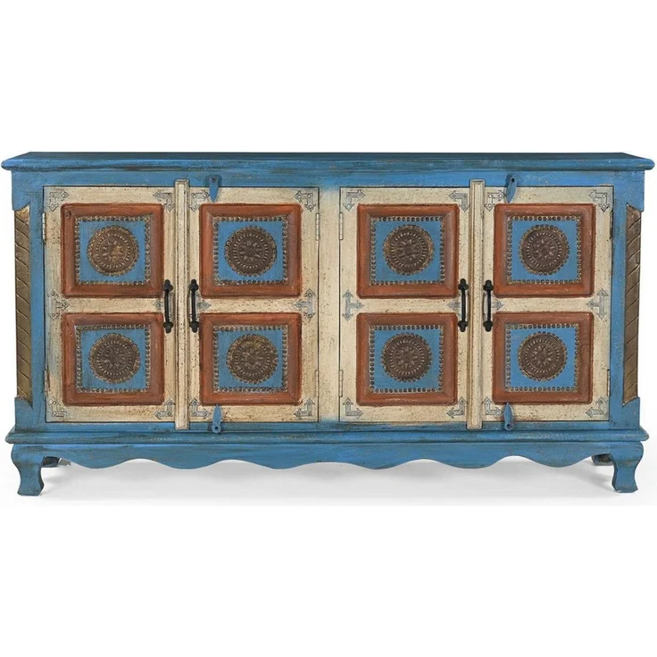OTTO home Sideboard Mahar, mit aufwendiger Schnitzerei, handgefertigt, Unika-Möbel, Breite 160 cm – Bild 3