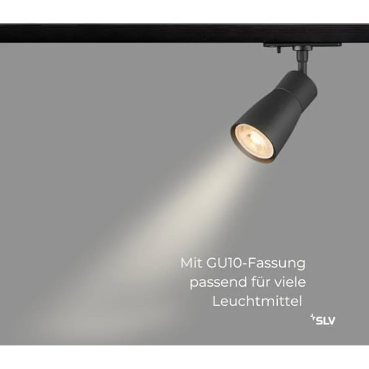 SLV PURI 2.0 Dome, 1~ Spot, GU10, 1x max. 6W, schwarz - Leuchten mit 1 Phasen Adapter – Bild 4