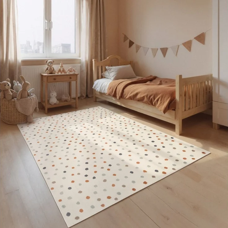 HANSE Home Kinderteppich Konfetti, rechteckig, Höhe: 10 mm, Pflegeleicht, Weich, Kinderzimmer, Spielteppich, Spielunterlage – Bild 5