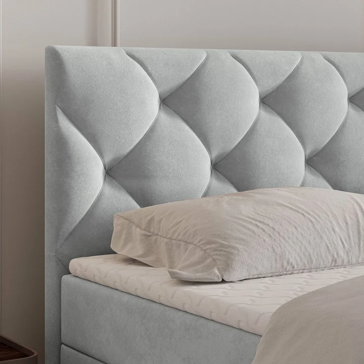 Masseno Boxbett ROVARI 180x200 cm mit Bonell Matratze und Topper – Bild 3