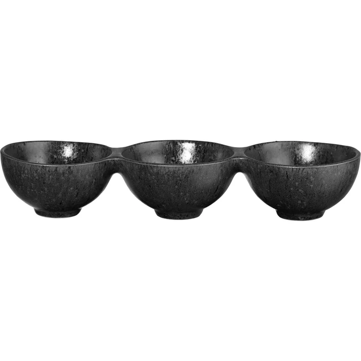 ASA 3er Schale, black iron 8,5 x 26 cm, h. 4,5 cm – Bild 1