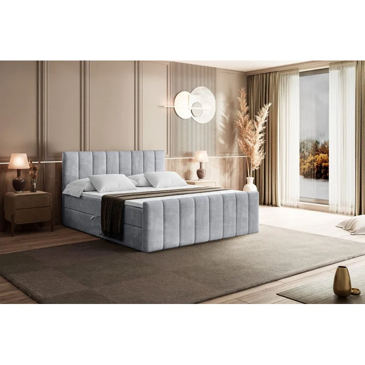 ALTDECOR Boxbett OTTA-Z (Multipocket-Matratze H4, H3 Matratze Bonellfederung, Topper, Kopfteil) – Bild 4