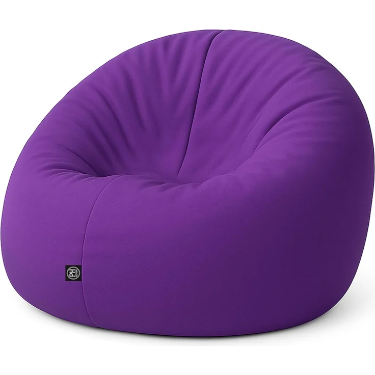 PATCH HOME 2-in-1 Sitzsack Sessel - Gaming Bean Bag mit Reißverschluss - Bereits befüllt, Ergonomisch & Robust für Kinder & Erwachsene - Indoor & Outdoor, Wetterfest (Lila, 155cm) – Bild 1