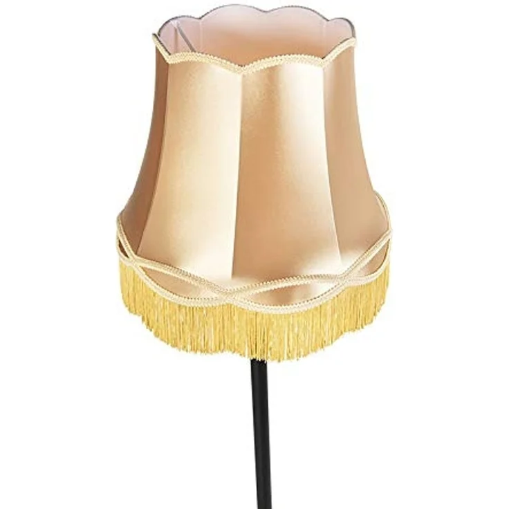 Qazqa Stehlampe Classico, ohne Leuchtmittel, Warmweiß, QAZQA Stehlampe, e27, Gold, Textil, classic-antique – Bild 5