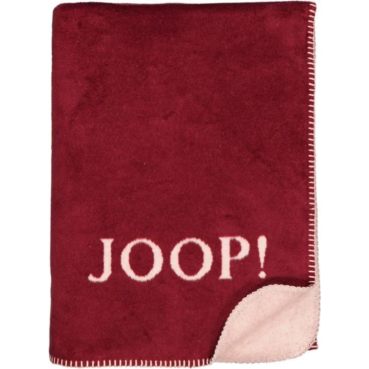 Joop! Wohndecke Kuscheldecke 150x200 cm Uni-Doubleface rouge-nude 824561 – Bild 2