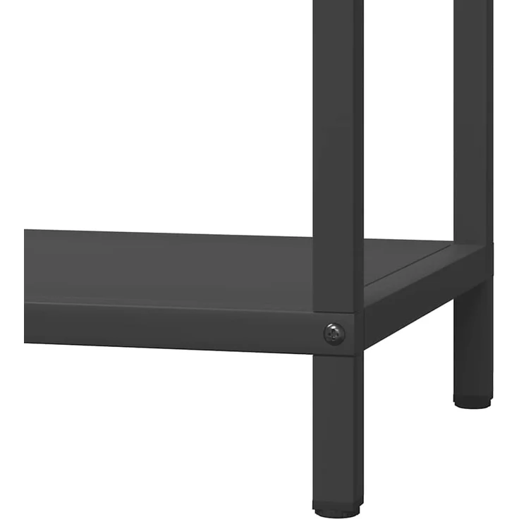 vidaXL Brennholzregal Schwarz 40x25x60 cm Kaltgewalzter Stahl 864291 – Bild 7