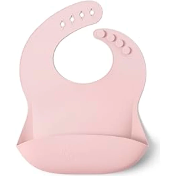 Ergobaby Kindergeschirr-Set Deluxe für Babys und Kleinkinder ab 6 Monaten, Baby Geschirrset mit 2 Bechern, Tablett, Lätzchen und Besteck, ohne BPA, PVC und Phthalaten, Blush Pink – Bild 3
