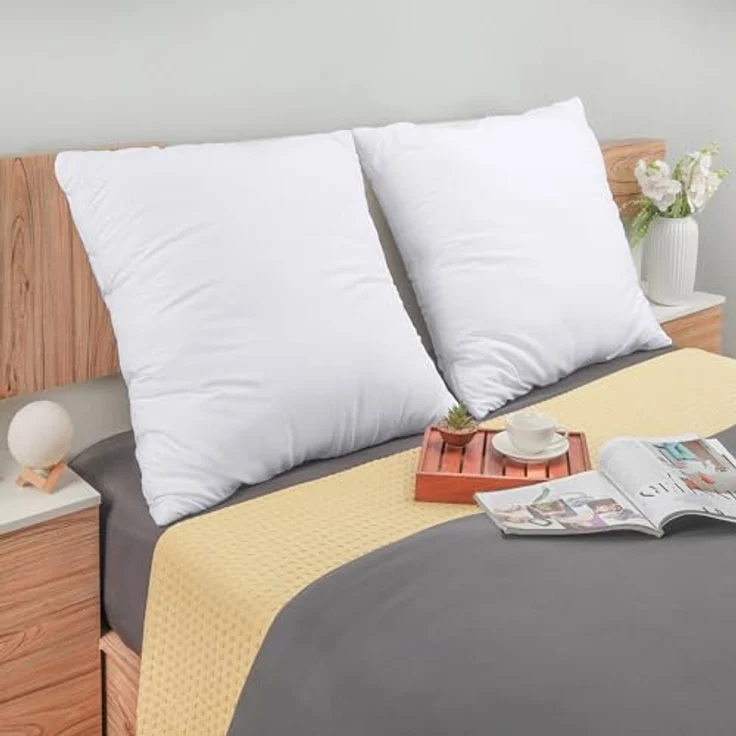 Utopia Bedding 2er Set Kissenfüllung 80 x 80 cm, Innenkissen Füllkissen Kopfkissen Sofakissen (Weiß) – Bild 5