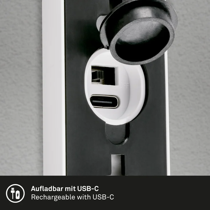 Briloner LED Akku-Außenwandleuchte Lima 6W weiß Bewegungssensor warmweiß – Bild 5