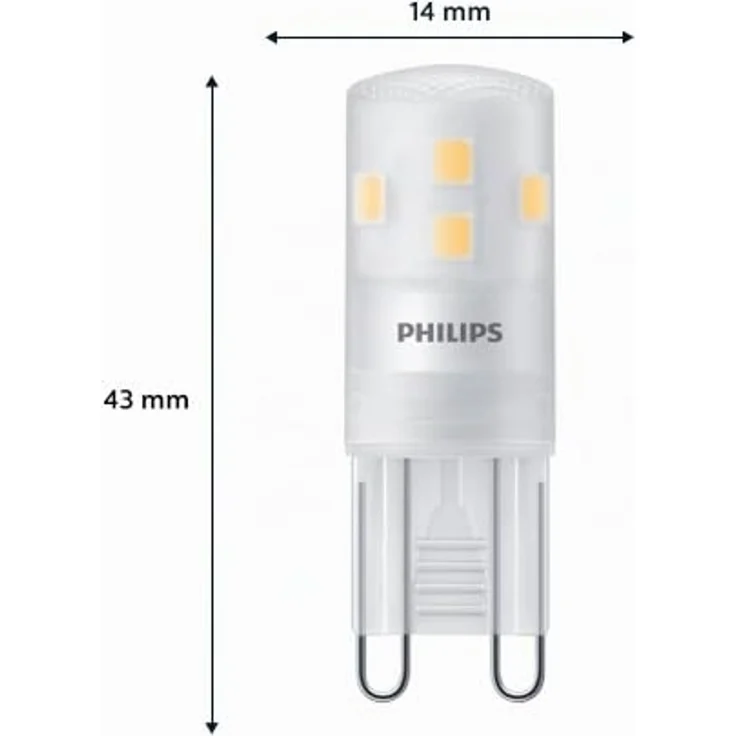 Philips LED Standard Brenner, Ersatz für 25W Halogen, G9 Sockel, warmweißes Licht 2700K, 2er Pack, neue Generation – Bild 3
