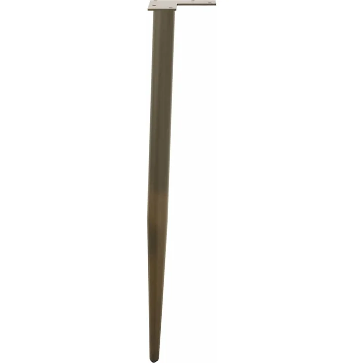 vidaXL Konsolentisch Beine Konische Form 4 Stück Naturstahl 72-73cm Stahl 4012519 – Bild 5