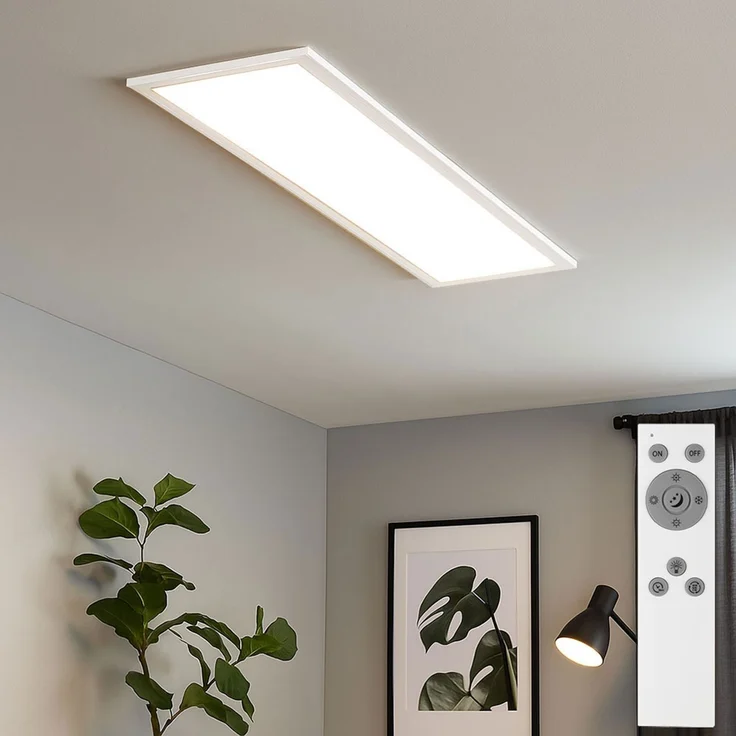 LED Aufbau Panel, weiß, dimmbar, Fernbedienung, L 100 cm – Bild 2