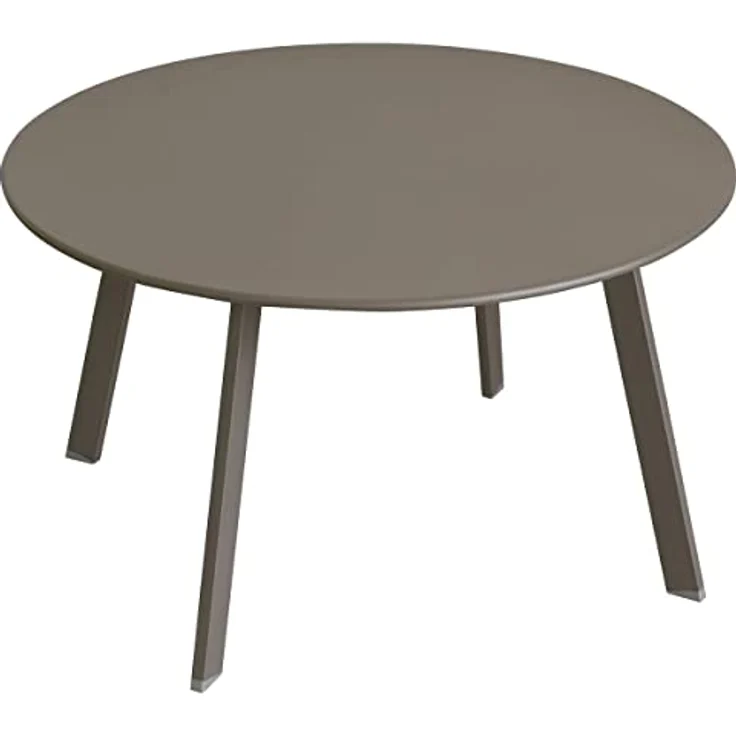 XXXL Gartentisch Saona, Taupe, Metall, 70x39.5x70 cm, wetterfest und minimalistisches Design – Bild 1