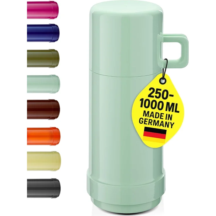 ROTPUNKT Isolierflasche Thermoflasche, auslaufsicher, Glaseinsatz, BPA-Frei- hochwertig, Hochwertiger Glaseinsatz (Geschmacksneutral)