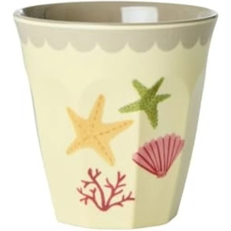 rice Kinderbecher Rice Melamin 6er-SET Becher - Blue Ocean Print 160ml, Melamin – Bild 5