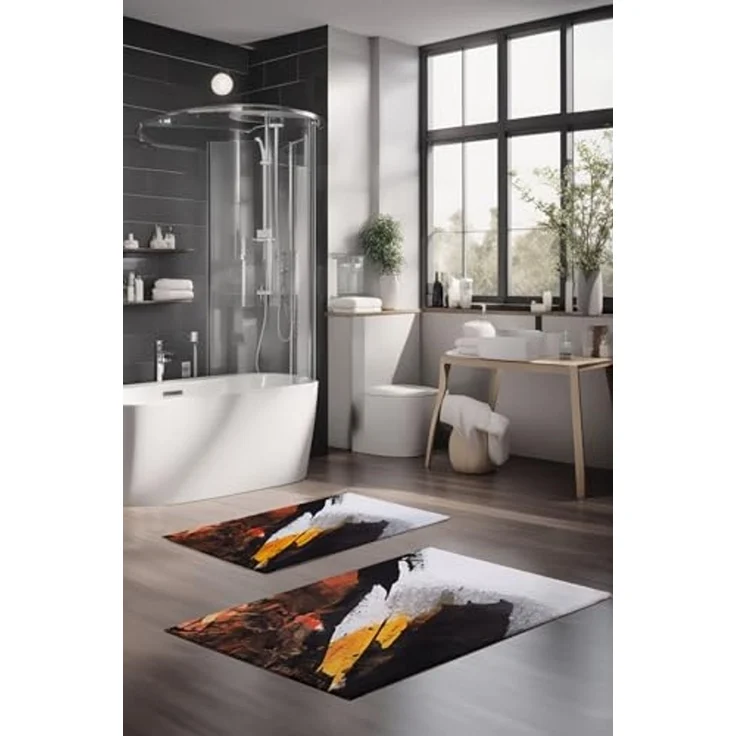Mijolnir 'CT-5016' Badematten-Set (2-teilig), Mehrfarbig – Bild 1