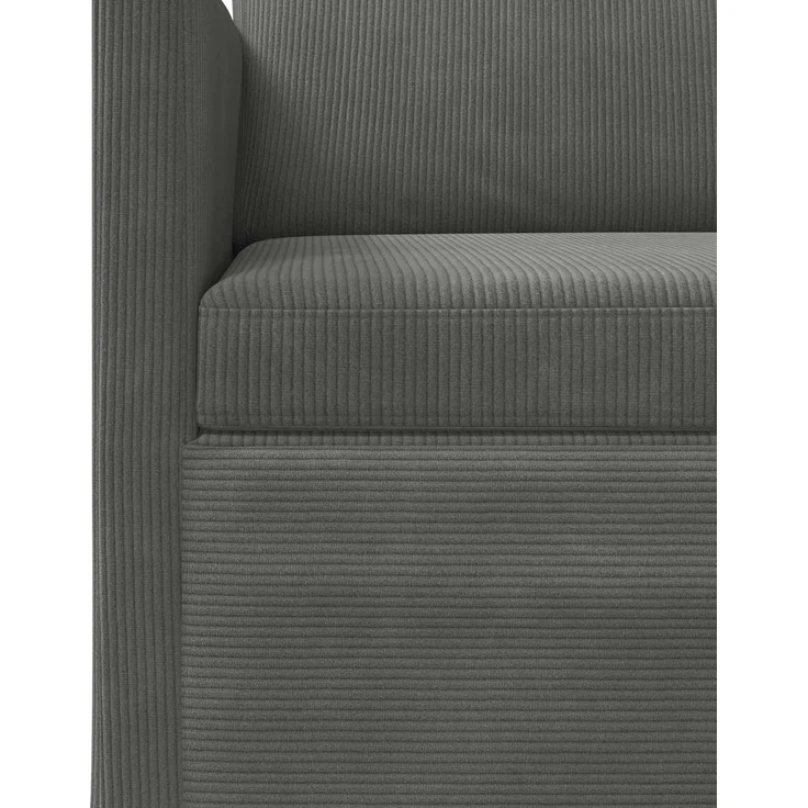 vidaXL 2-Sitzer Sofa Dunkelgrau 150 x 81 x 82 cm Cordstoff 42041101 – Bild 5