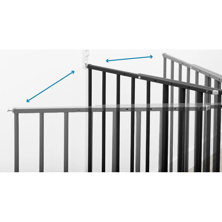 Badabulle Treppenschutzgitter Safe & Protect XL - Anthrazitgrau – Bild 5