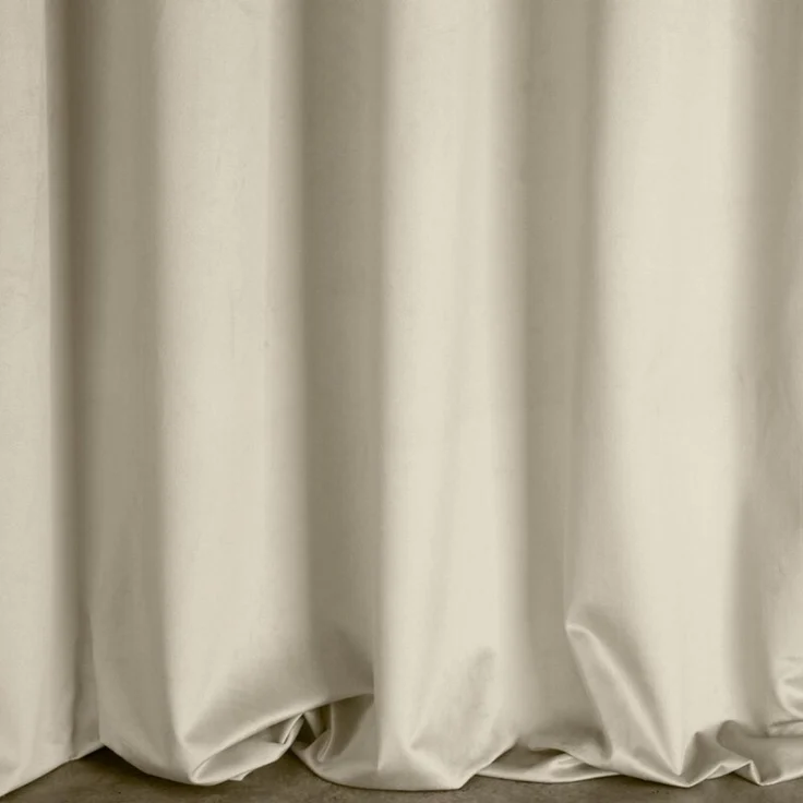 Design91 Samtvorhang, Ösen, Polyester beige, 140x250 cm – Bild 8