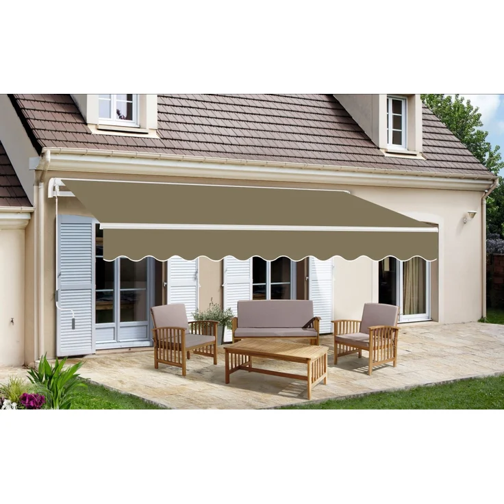 Trendline Gelenkarm-Markise 2,95 x 2,5 m beige